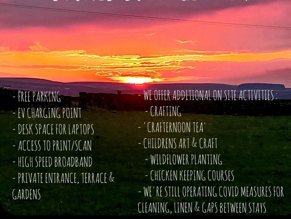 Stones Cottage Farm, Nr Haworth, Family Friendly, Work Friendly, Gaming Barn, Crafting, Free Wifi, Free Parking, Ev Point Oxenhope Eksteriør bilde